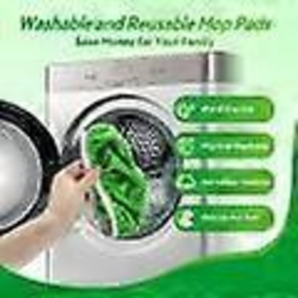 Swiffer Sweeper Moppi Vaihtotyynyt, Ympäristöystävällinen moppi, Pöytäliinat Swiffer Lattiamopille, Uudelleenkäytettävä Päällinen 6 kpl x. ZD B2 2kpl