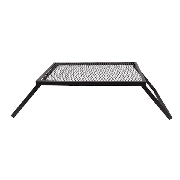 Sammenklappelig Bålgrill Varmebestandig Heavy Duty Bærbar Udendørs Camping Grill til Picnic Have Terrasse 40 X 30cm med Gaffel