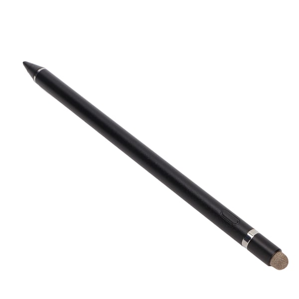Stylus Pen Kapacitiv Fine Point Touch Pen Tillbehör i aluminiumlegering för surfplatta Svart