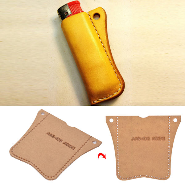 Lädermall Transparent Akryl DIY Handgjord lättare förvaringsväska Craft Tool