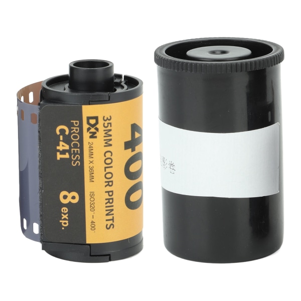 Kamerafargefilm ISO 320-400 35 mm finkornet bred eksponering Latitude HD kamerafarge negativ film for 135 kamera 8 ark