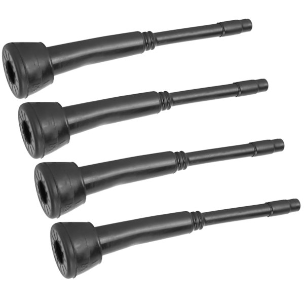 4PCS 00U Mjölkmaskinsfoder Svarta Gumminappkoppsfoder Tillbehör för Getmjölkare