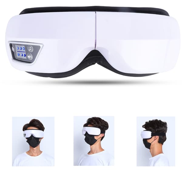 Ögonavslappningsterapi Massager Varm Kompress Lufttryck Vibration Musik Ögonmassager