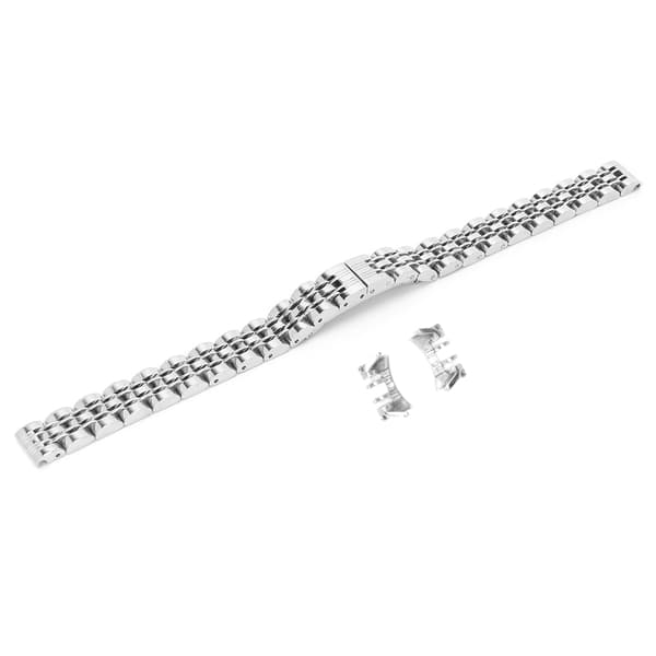 Erstatningsarmbånd i rustfritt stål med sommerfugl-spenne, justerbar lengde, 10 mm / 0,4 tommer