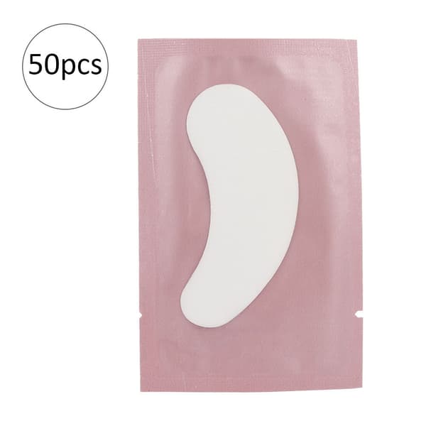50 stk. øyenvippe-isolasjonspute for poding, sminke, øyenvippeforlengelse, klistremerke (rosa)