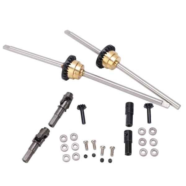 Metall drivaksel girbroaksel differensialsett for WPL C14 C24 C34 C44 B14 B16 B24 B36 1/16 RC bil