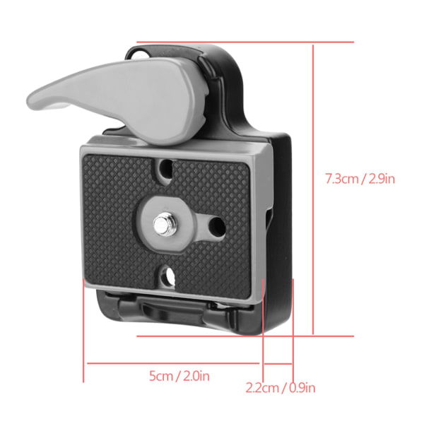Adapterplatta för snabbkoppling för DSLR-kamera Stativkulhuvud