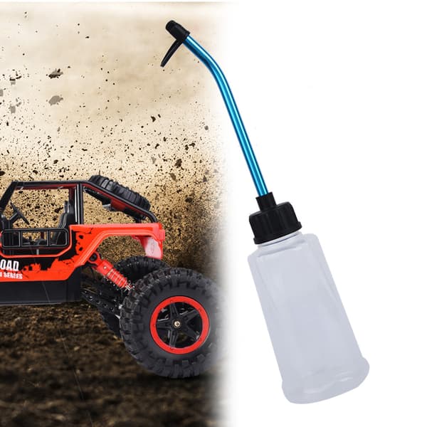 Nitro Motor Bränslepåfyllningsflaska med Aluminiumlegeringsrör för RC Modellbil 250ML Vit