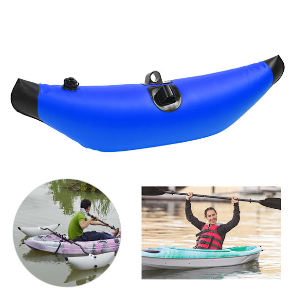 1 st PVC Uppblåsbara Kajak Stödben Kanot Boj Float Stående Vatten Stabilisatorerblå