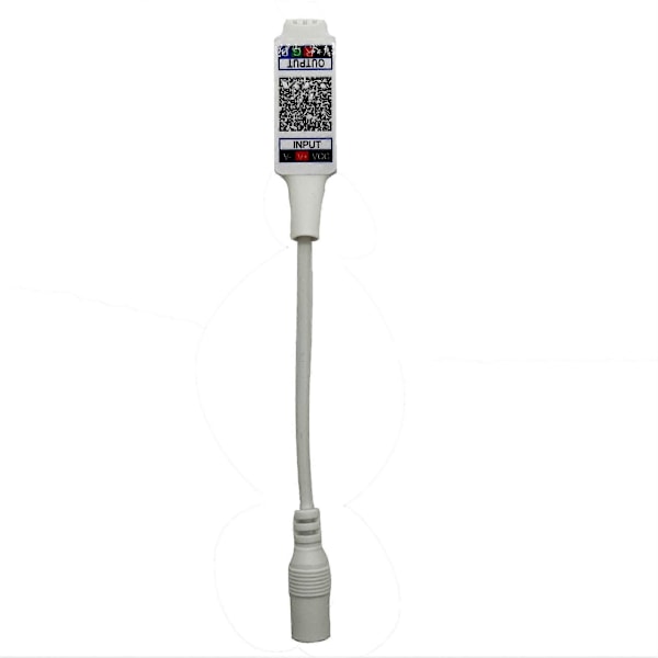 Mini Bluetooth RGB Kontroller DC 5V 12V 24V Musikk BT Smart App Strip Lys Kontroller for RGB LED Strip (Mini DC Bluetooth Hvit)
