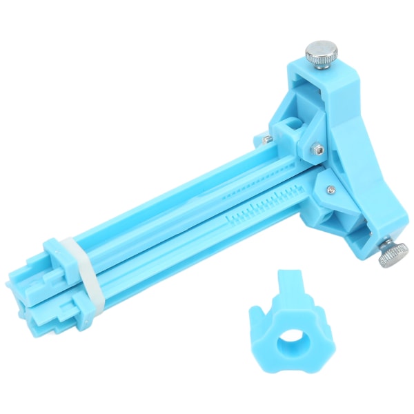 3D Arrow Fletching Jig Justerbar Clear Scale Portable Arrow Fletching Bonding Tool for 3,6-10 mm pilskaft Blå