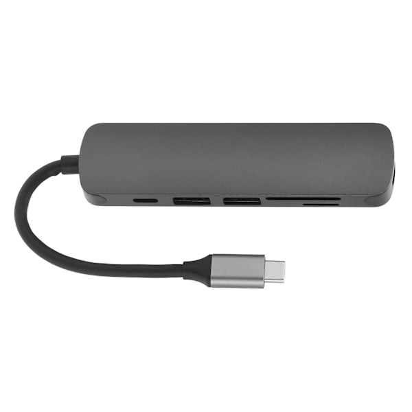 USB C -keskitin 6-in-1 SD/TF-kortinluku TypeC-sovitin telakointiasema OS X Lenovo Dell -laitteille