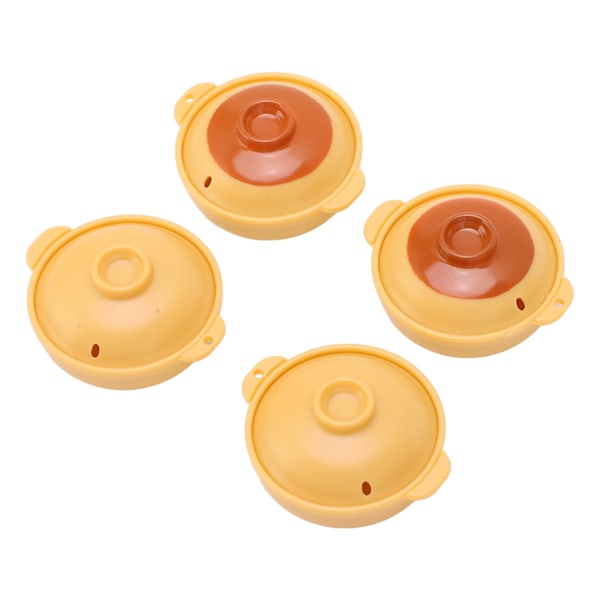 Suppegryde Legetøj Simulation Dekorativ Plast Miniature Gryde Model til 1/12 Dukkehus 4stk