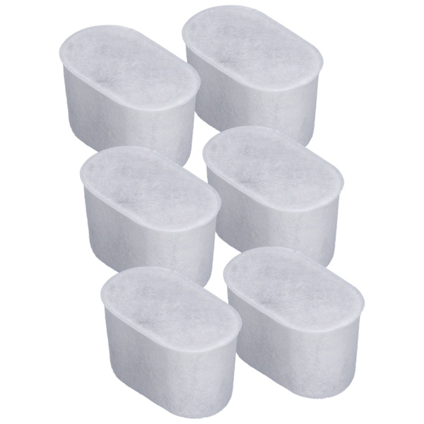6 stk kaffemaskin vannfilter aktiv karbon kaffetrakter filterkjerne for BREVILLE