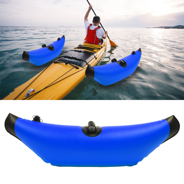 1 st PVC Uppblåsbara Kajak Stödben Kanot Boj Float Stående Vatten Stabilisatorerblå