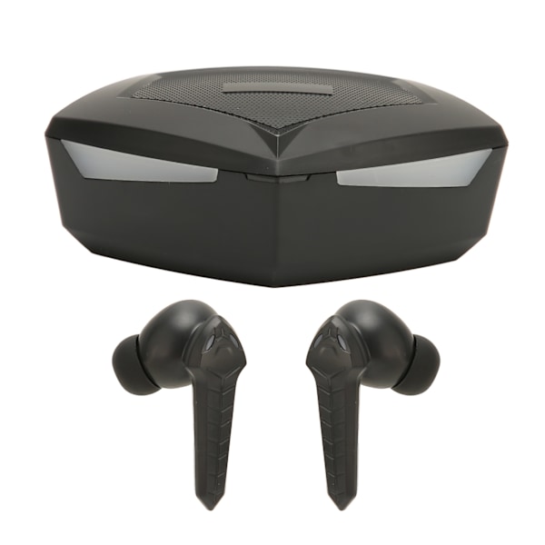 Bluetooth Gaming Øreplugger Stereo Lav latens Dual Modes Trådløs øretelefon med innebygd mikrofon for telefon Laptop Svart