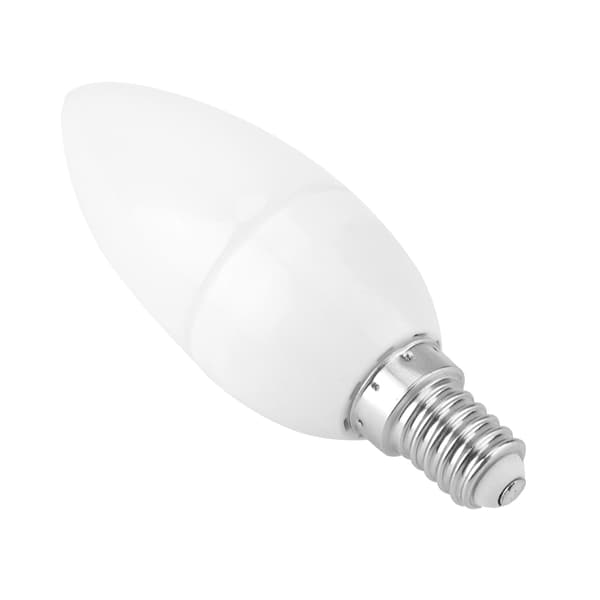 LED-lyspære i retrostil, E14-sokkel, stearinlysform, AC 220V (rund varmhvit)