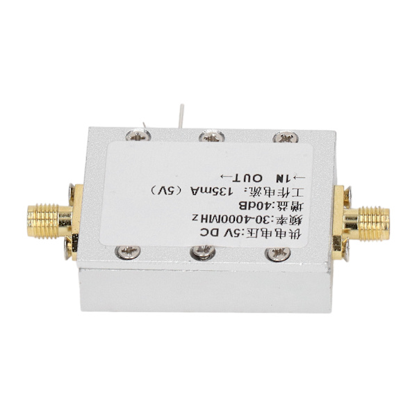 RF-forsterkermodul 30‑4000MHz 40dB aluminiumlegering RF-forsterker med lav støy for fjernkontrollmottaker DC 5V