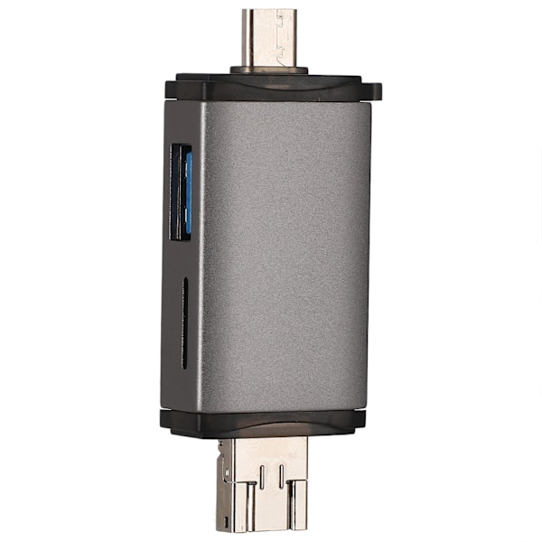Typ C USb MicroUSB-utgång Multifunktionskortläsare för TF-kortminneskort (HC) / MMC