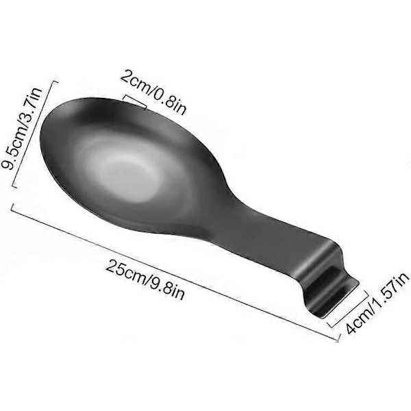 Skeholder til køkkenbordplade, madlavningsredskabsholder, ske-øseholder til komfur, rustbestandig, stor størrelse, spatelholder, tåler opvaskemaskine, 9,61 x 3,7