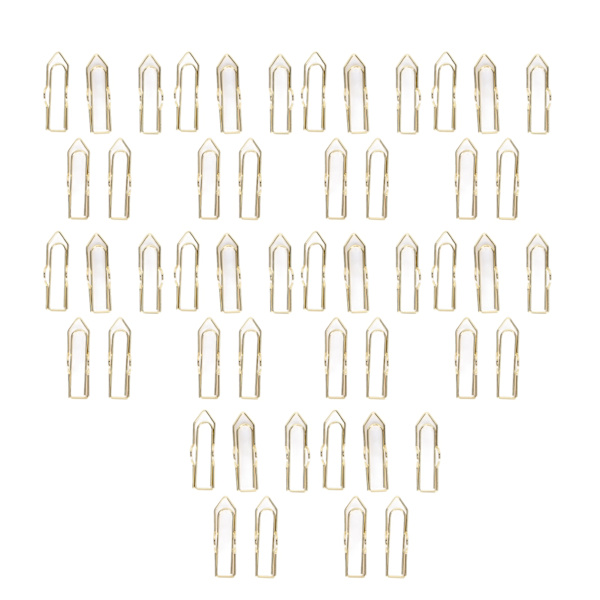 50 stk. Pen Clips Multifunktionel galvanisering Sød form metal penneholdere til Notebook Journals Udklipsholder billeder