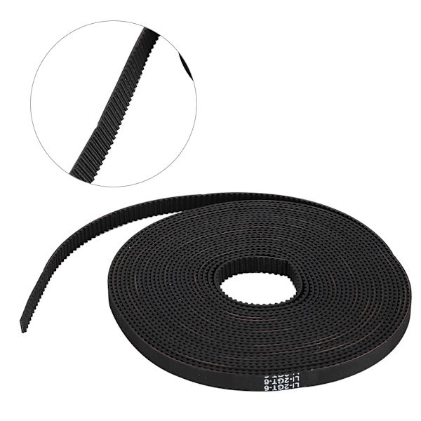 3D-skrivare tillbehör 5mx6mm svart gummi kuggrem Synchronous Wheel Kit för Prusa / MendelMax