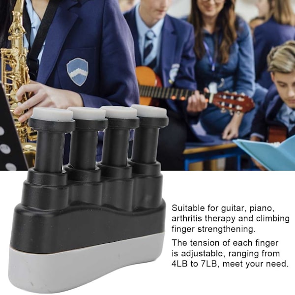 Justerbar handgrepp piano gitarr fingertränare styrketränare träningsapparat
