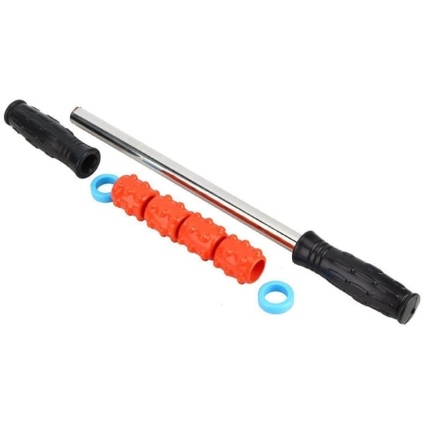Rigid Gym Self Massage Roller Stick Full Body Muscle Relieving Relaxation Fitness Trigger 42 cm