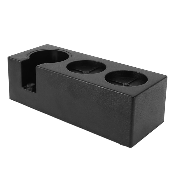Kaffe Filter Tamper Holder Flere Huller Plast Pulver Nål Dispenser Tamping Station Svart