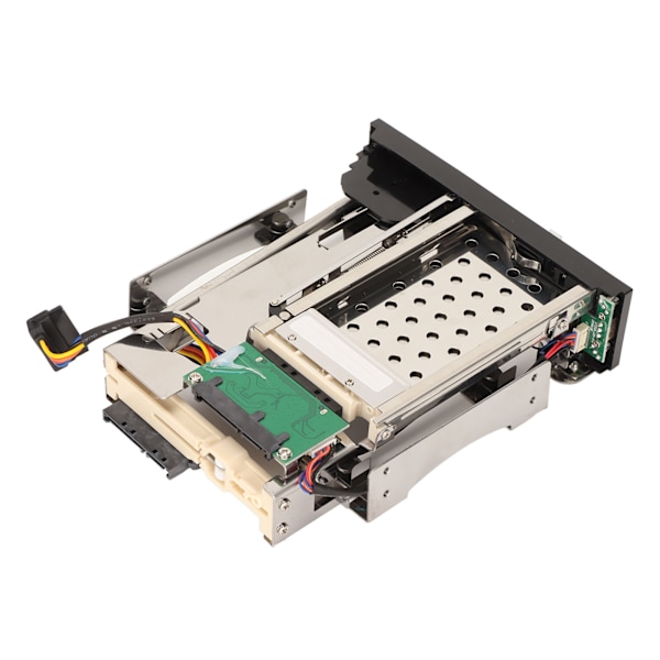SATA HDD-skuff Dobbel Brønn Utmerket Varmespredning SATA Intern Harddisk Skuff for 2,5 tommer 3,5 tommer SATA Harddisker