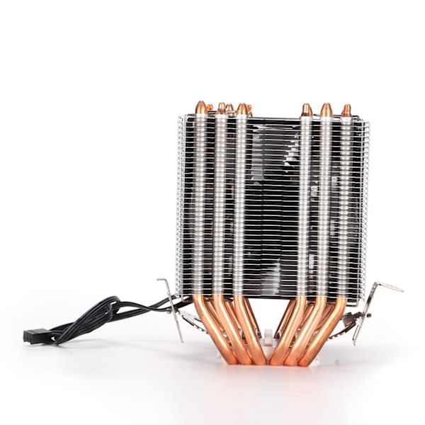 CPU-kylare 6 rena kopparvärmeledningar Mute Heatsink med RGB för universell stationär dator