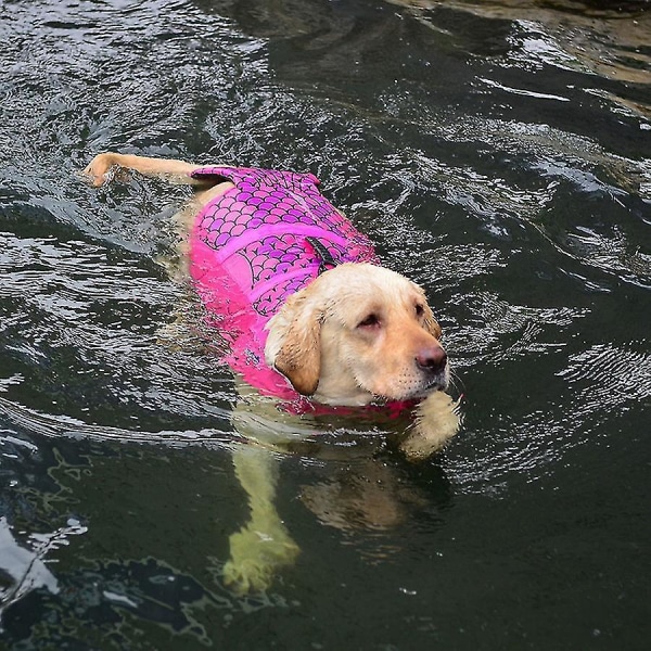 Havfruestil hunderedningsvest for små og mellomstore raser