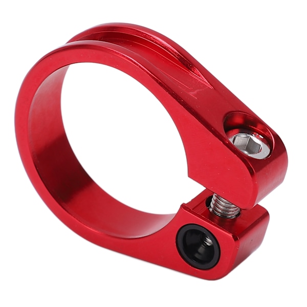 Cykelsæde Pindeklemme 31.8mm Aluminiumlegering CNC Skæring Ergonomisk Hul Design Cykelsæde Pindeklemme Rød