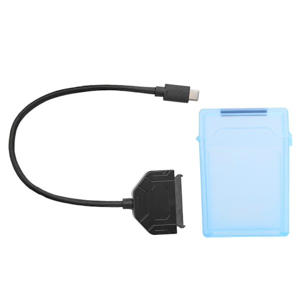 TypeC SATA -sovitin 2,5 tuuman USB 3.0 10G SSD HDD kiintolevyasema Kaapeli suojakotelo (sininen)