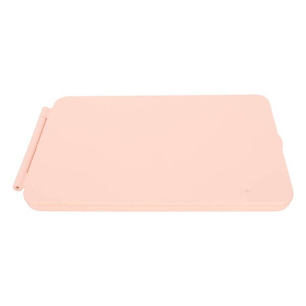 Upplyst sminkspegel 3 färger Ljuslägen Vikbar Uppladdningsbar Bärbar Mini smink-LED-spegel för resor Hembruk Rosa
