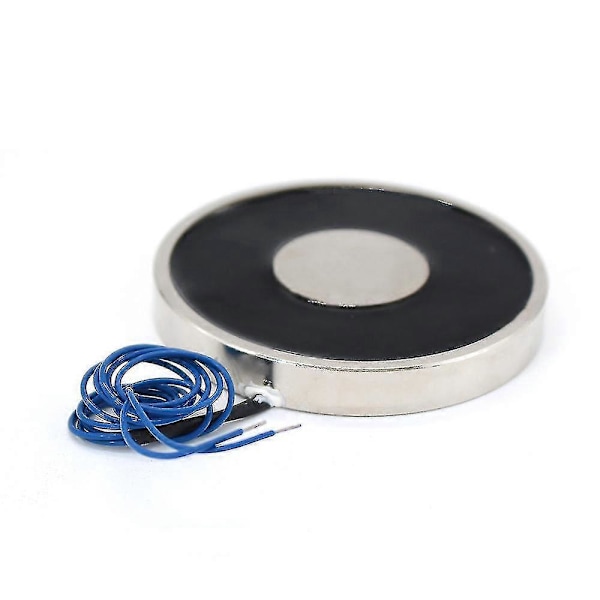 70/9 Elektromagnet Fjärrkontroll DC 12v Elektromagnet För Lock Bil Solenoid Sugkraft 15kg Elektrisk Magnet Magnetisk 12 Volt V 2 vit 12V