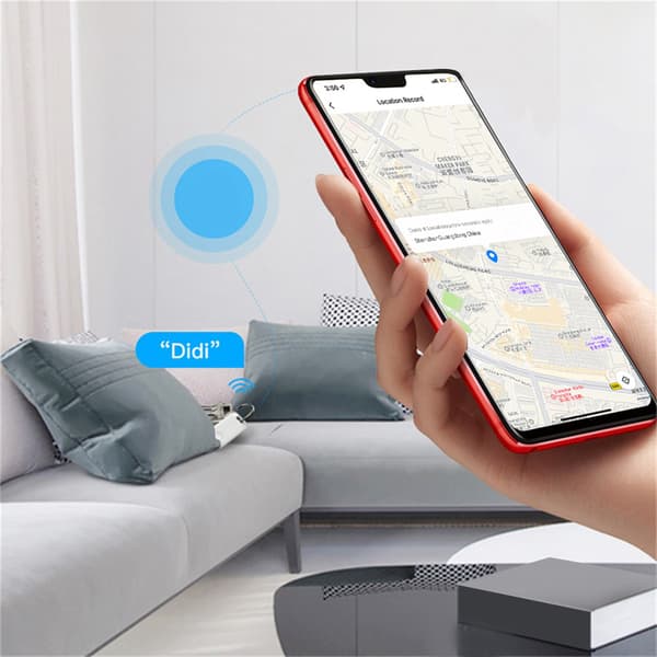 Bluetooth Item Finder Forebyg Tabt Barn Kæledyr Taske Sporingsenhed Smart Nøgle Lokalisator til Android til IOS Sort