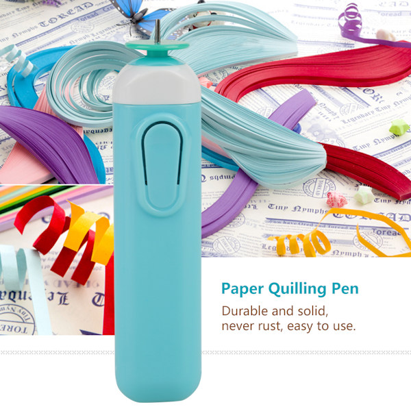 DIY sähköinen paperinpoistotyökalu askarteluun ja origamille Blue