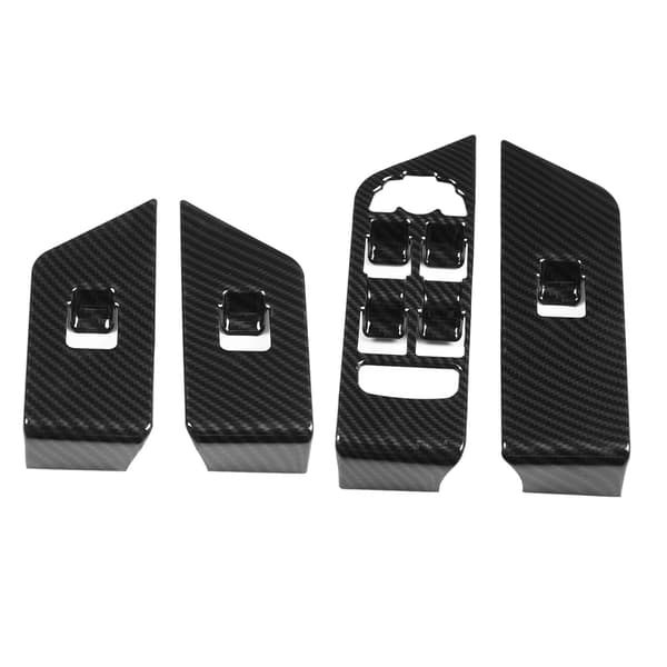 4 st kolfiberfönsterlyftknappskydd för Land Rover Range Rover Evoque 12-17
