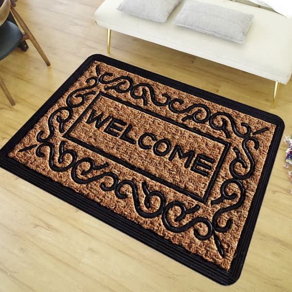 Badeværelsestæppe Gummi 45x75cm Entremåtte Skridsikker Husmåtte