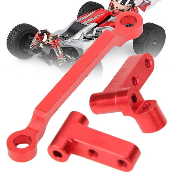 Styrstång i aluminiumlegering, passar till 1/18 A949 A959-B A969 A979 K929 RC-bil, röd