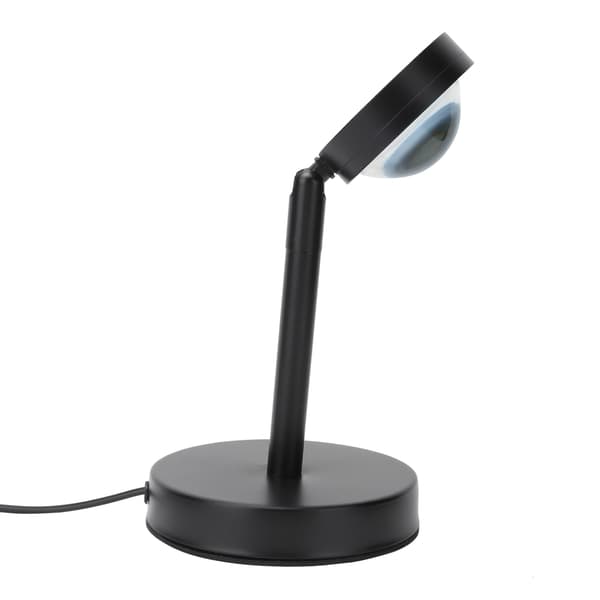 Solnedgangslampe 180° roterende solnedgangsmønster projeksjon gulvlampe USB-drevet nattlys