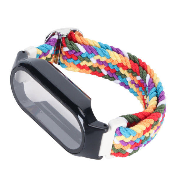3 i 1 watch Case Byte av watch Case för Mi Band 7 Färgglada band Svart skal