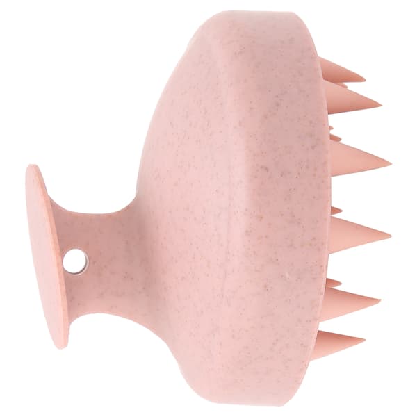 Silikon hårbottenmassageborste Hem Bärbar Hårtvätt Schampoborste Hårbottenexfoliator Rosa