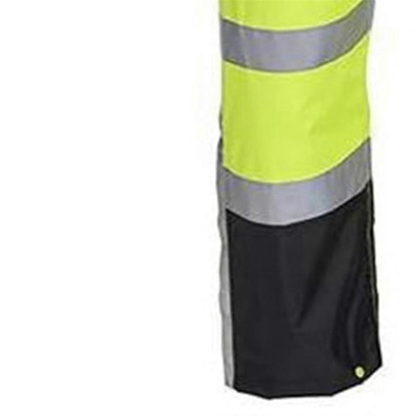 Unisex Hi-Vis Regnsæt Jakke og Smækbukser med Farveblokering One Size