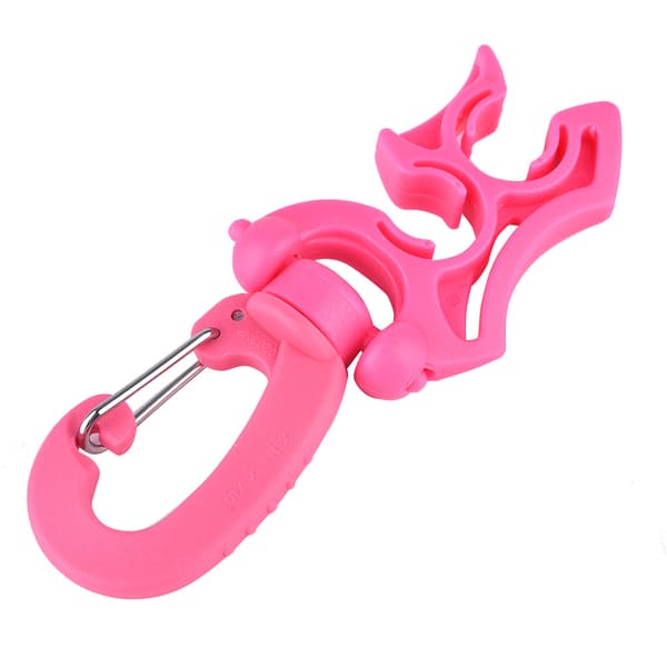 Dykking Dobbel BCD Slangeholder Klips Regulator Feste Spenne Krok for Snorkling (Rosa)