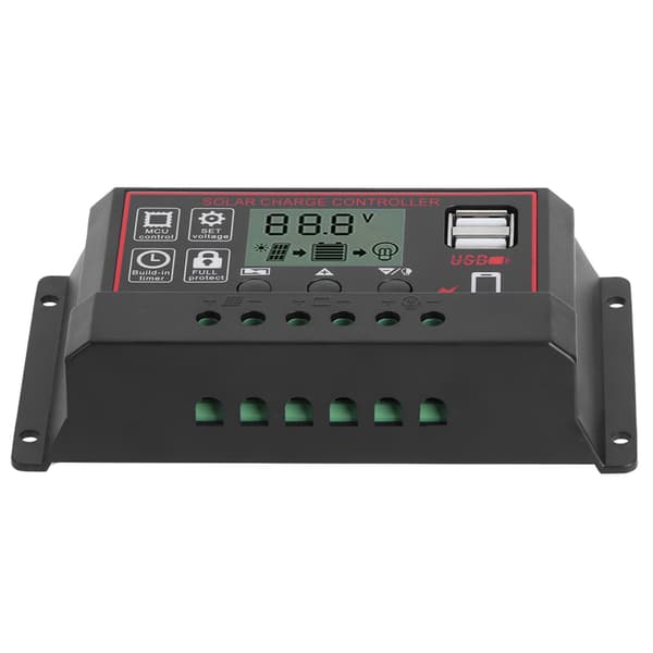 30A Solar Charge Controller Digital Display Fotovoltaisk Instrument Intelligent Regulator