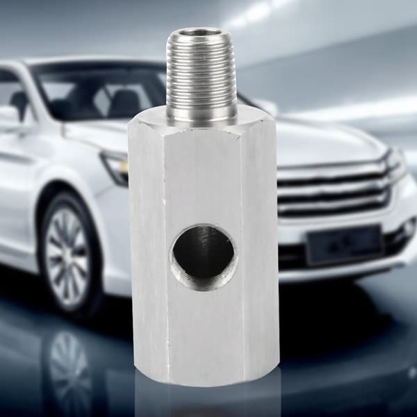 1/8\" BSPT oljetrykksensor T-pakning til NPT-adapter Turbo tilførselsledning måler