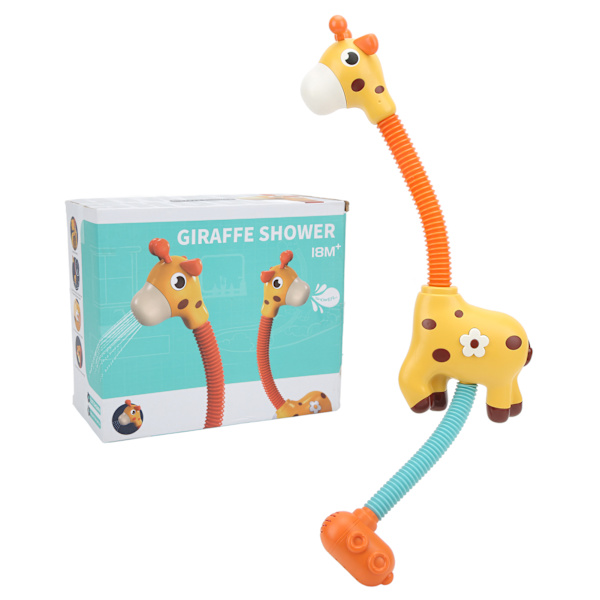 Elektrisk babybad duschhuvud giraff duschbad leksak vattenspray leksak baby vattenspel