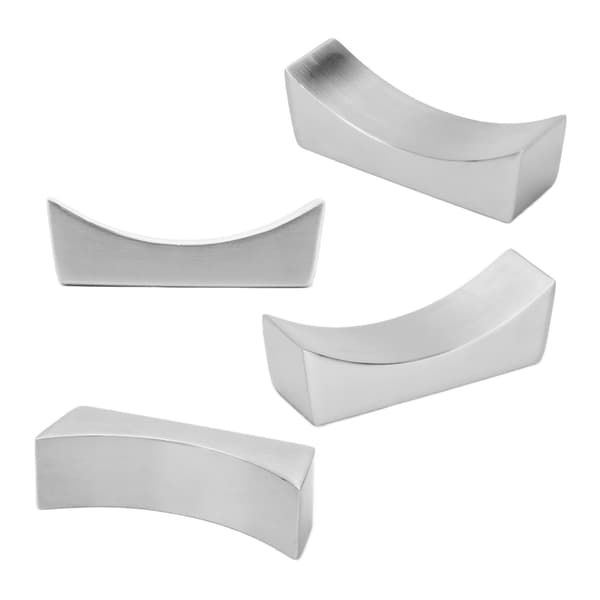 4 st Rostfritt Stål Chopstick Rest Båtform Chopstick Sked Kniv Gaffel Bestickhållare